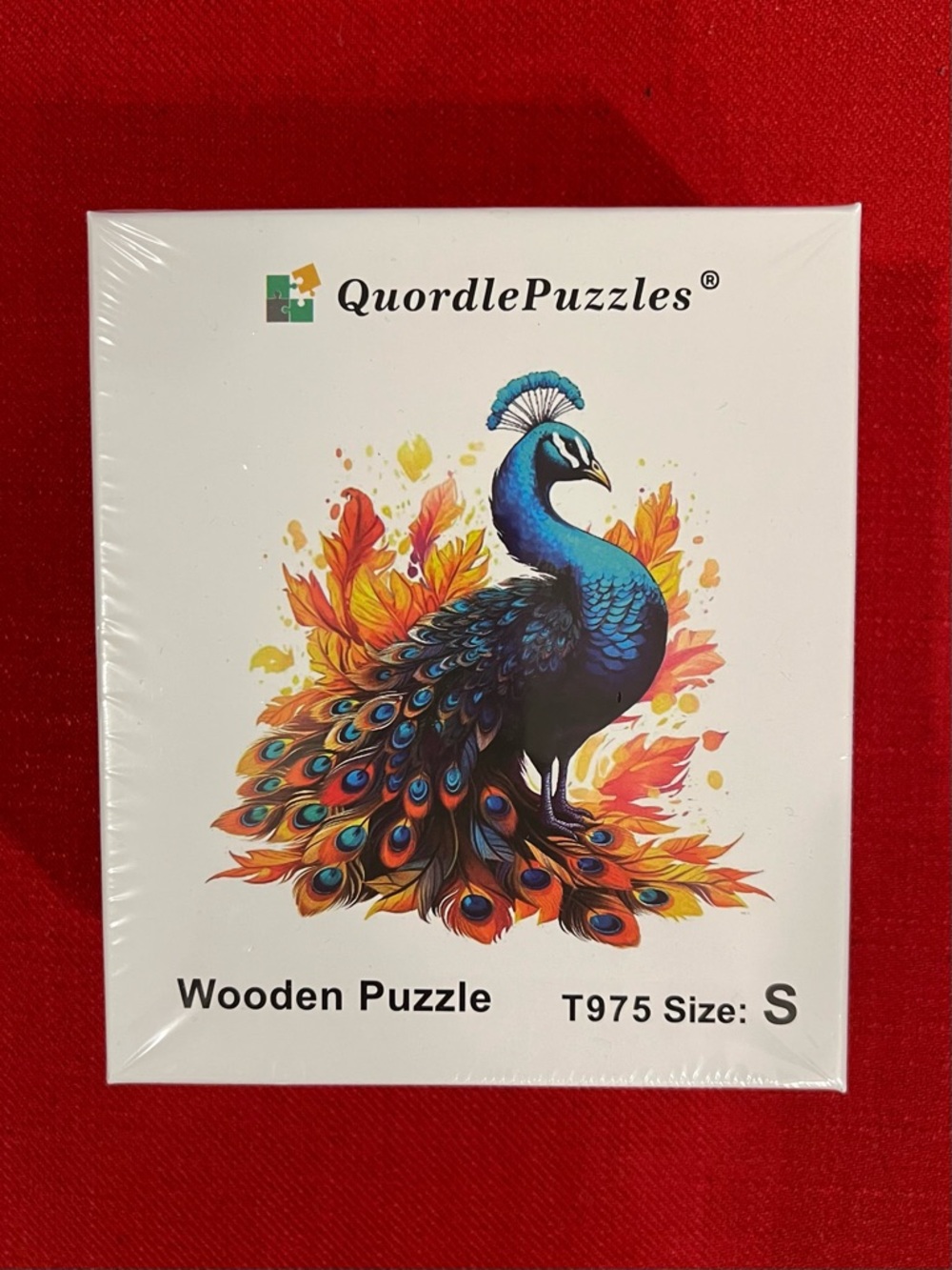 Gorgeous Colorful Whimsical Wooden Puzzle - PEACOCK